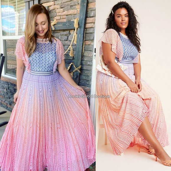 NWT ANTHROPOLOGIE Geisha Designs Savita Maxi Dress - Picture 8 of 16